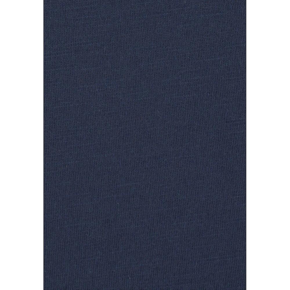 Beachtime T-Shirt »mit Frontdruck "Never Too Late"« Aus Weicher Baumwoll-Qualität