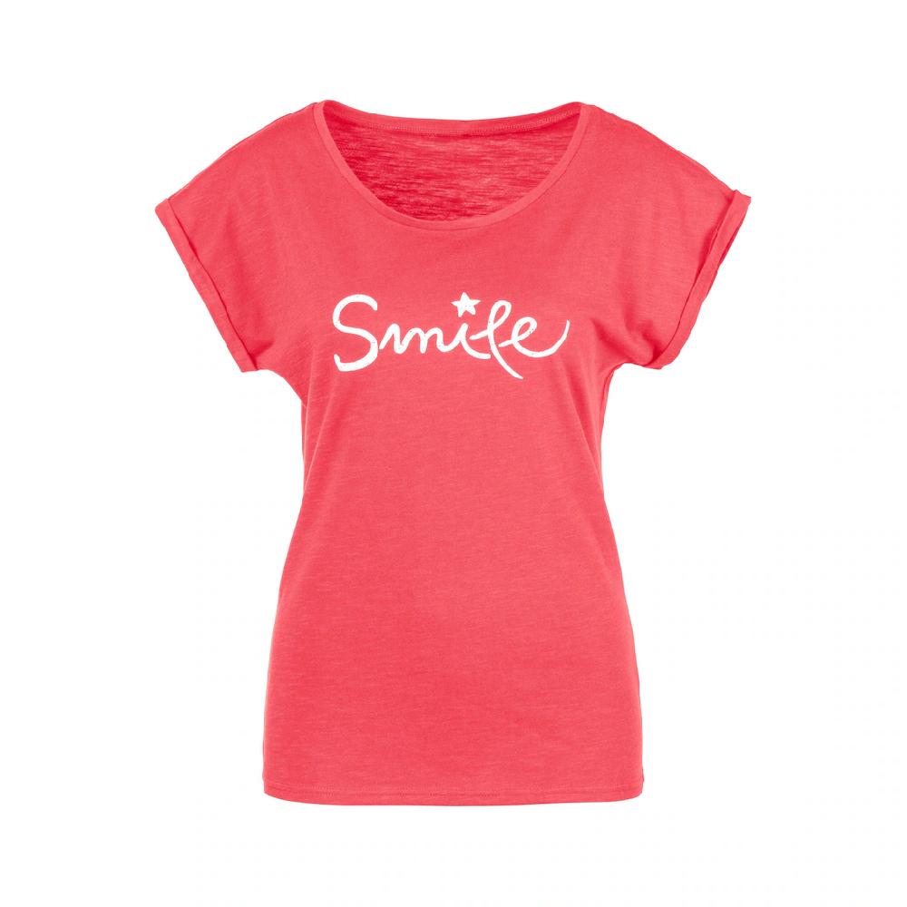 Beachtime T-Shirt »mit Frontdruck "Smile"« Aus Weicher Baumwoll-Qualität