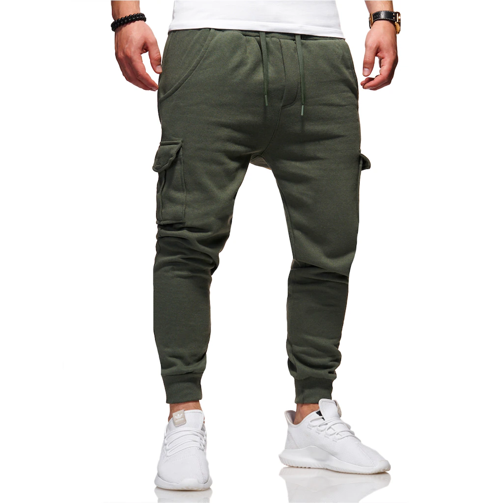 behype Sweathose »Combat« mit modernen Cargo-Taschen ▷ kaufen