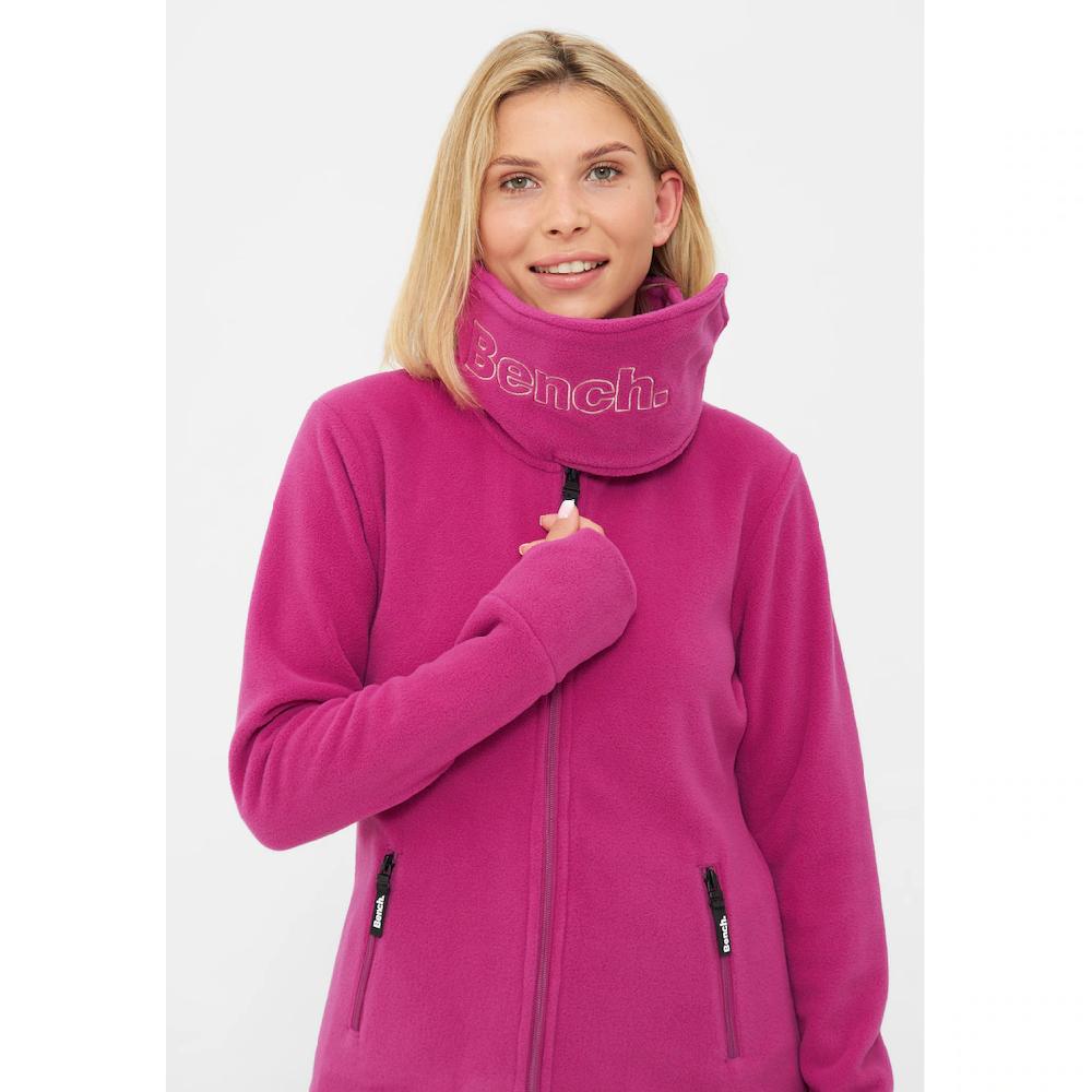 Bench. Fleecejacke »FUNNEL« (1 St.) Ohne Kapuze Mit Glitzerstickerei