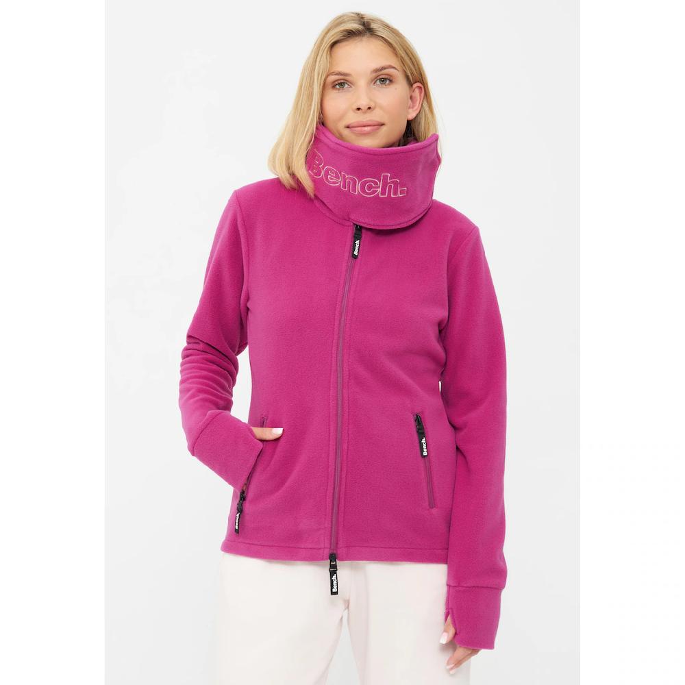 Bench. Fleecejacke »FUNNEL« (1 St.) ohne Kapuze mit Glitzerstickerei