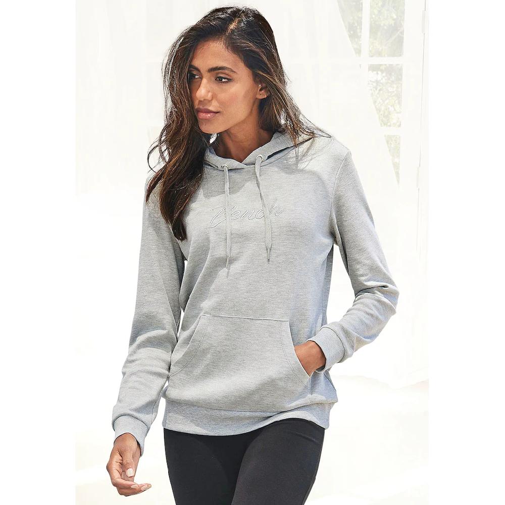 Bench. Loungewear Kapuzensweatshirt mit glänzender Logostickerei Loungeanzug Hoodie