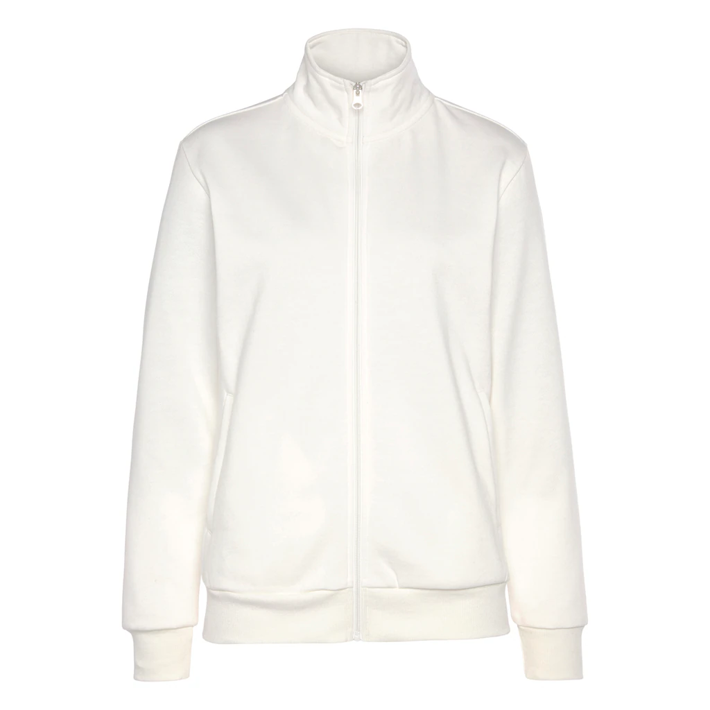 Bench. Loungewear Sweatjacke Loungejacke Mit Stehkragen Und Glänzendem Logodruck Loungewear
