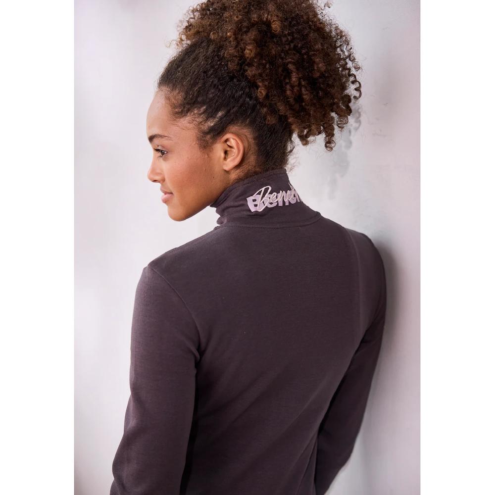 Bench. Loungewear Sweatjacke Mit Bestickten Stehkragen Loungeanzug