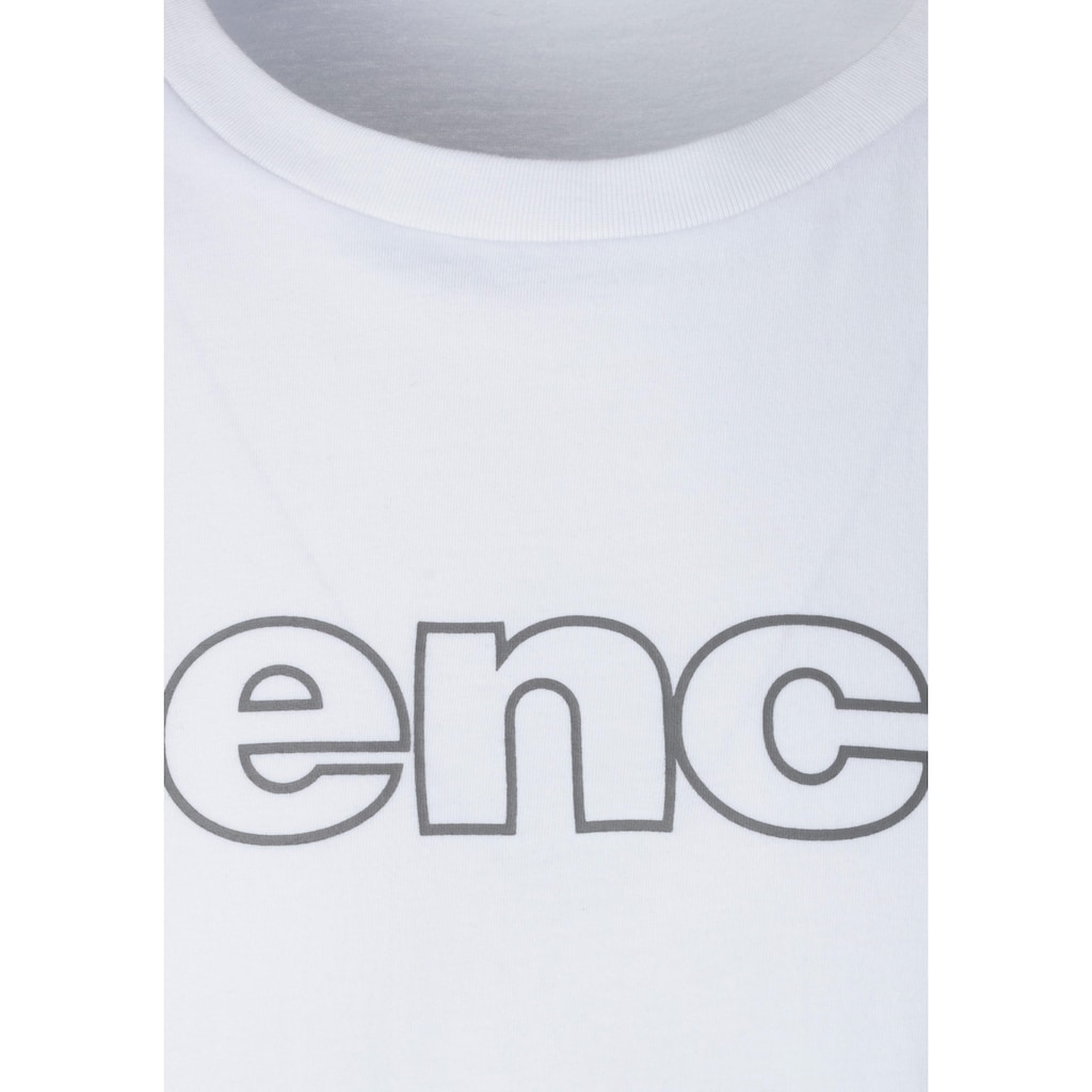 Bench. Loungewear T-Shirt (2 Tlg.) Shirt Mit Logoprint Basicshirt Mit Rundhals Aus Reiner Baumwolle