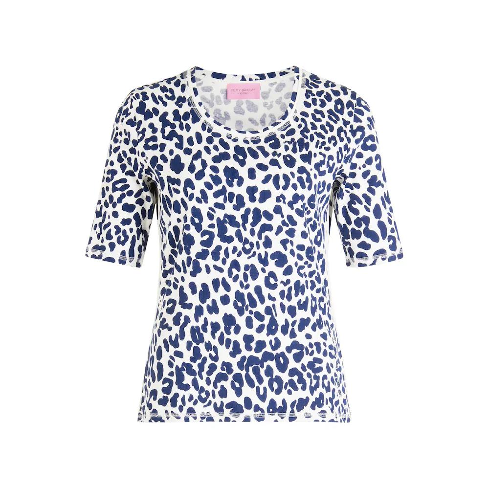 Betty Barclay Kurzarmshirt »Betty Barclay Basic Shirt Mit Rippenstruktur« (1 Tlg.) Flatlock