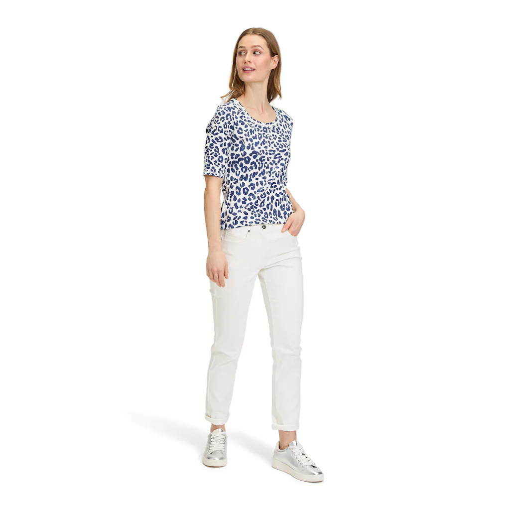 Betty Barclay Kurzarmshirt »Betty Barclay Basic Shirt Mit Rippenstruktur« (1 Tlg.) Flatlock