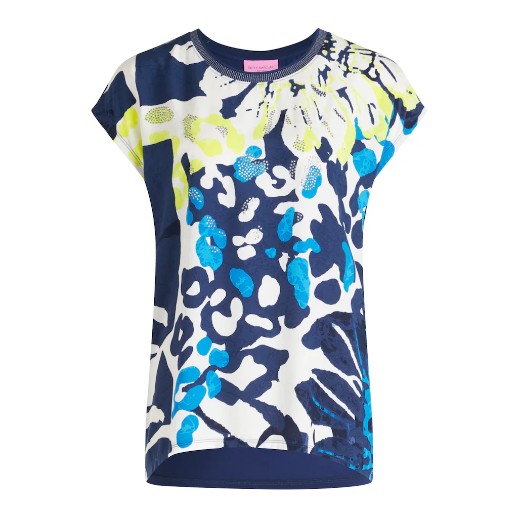 Betty Barclay Kurzarmshirt »Betty Barclay Blusenshirt Mit Aufdruck« (1 Tlg.) Glitzersteine