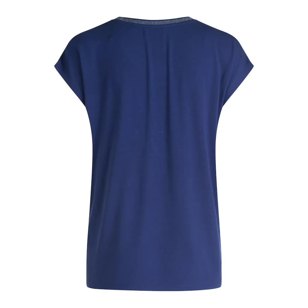 Betty Barclay Kurzarmshirt »Betty Barclay Blusenshirt Mit Aufdruck« (1 Tlg.) Glitzersteine