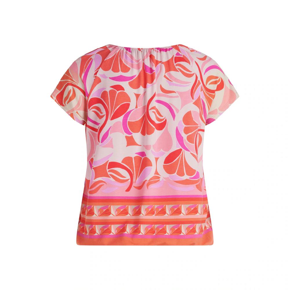 Betty Barclay Kurzarmshirt »Betty Barclay Printshirt Mit Gummizug« (1 Tlg.) Strass