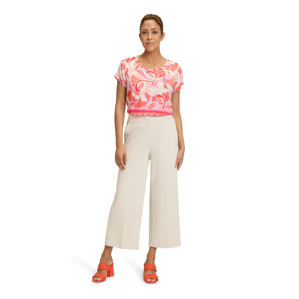 Betty Barclay Kurzarmshirt »Betty Barclay Printshirt Mit Gummizug« (1 Tlg.) Strass