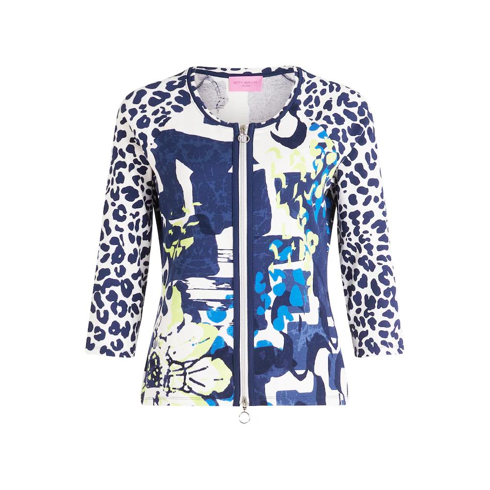 Betty Barclay Shirtjacke »Betty Barclay Shirtjacke Mit Rippenstruktur« (1 Tlg.) Druck