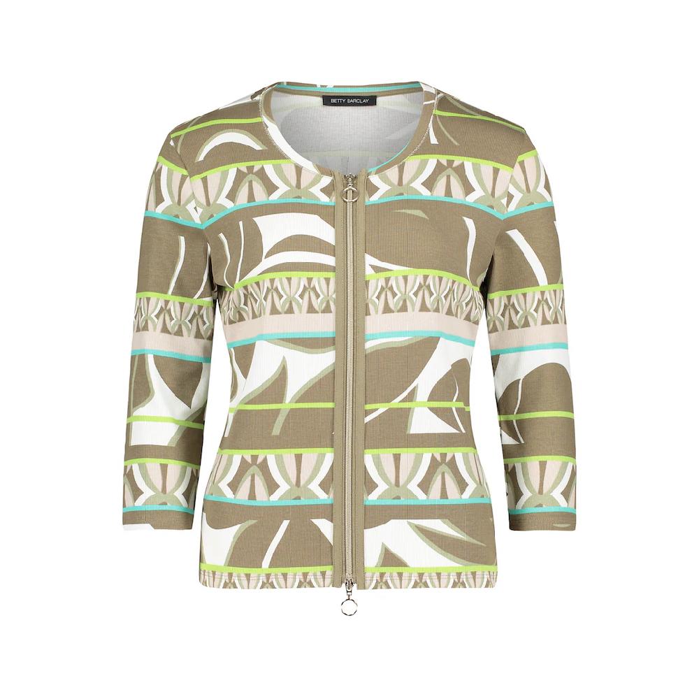Betty Barclay Shirtjacke »Betty Barclay Shirtjacke Mit Rippenstruktur« (1 Tlg.) Material