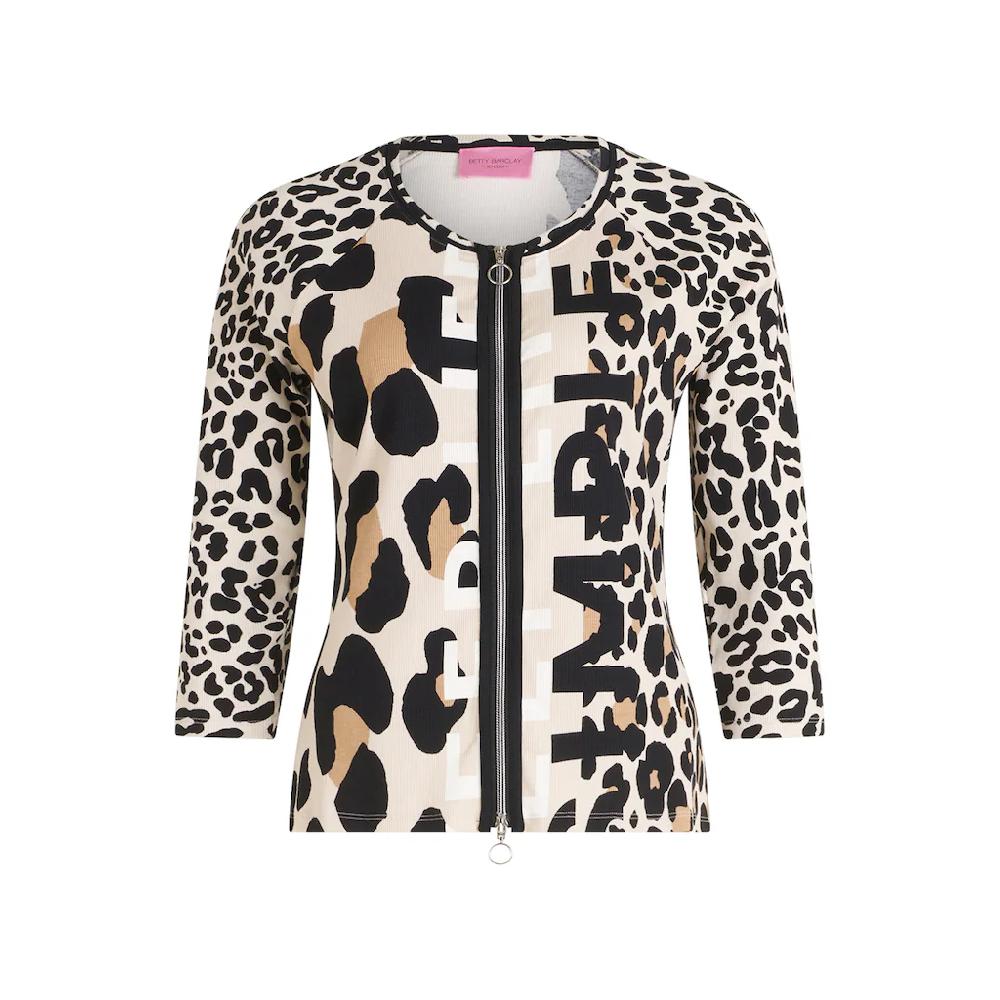 Betty Barclay Shirtjacke »Betty Barclay Shirtjacke Mit Rippenstruktur« (1 Tlg.) Druck