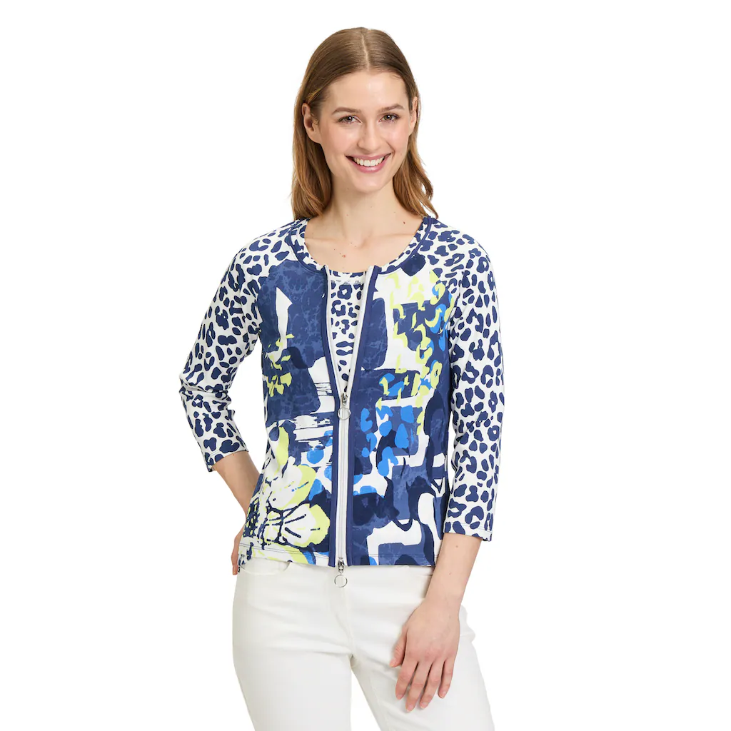 Betty Barclay Shirtjacke »Betty Barclay Shirtjacke mit Rippenstruktur« (1 tlg.) Druck
