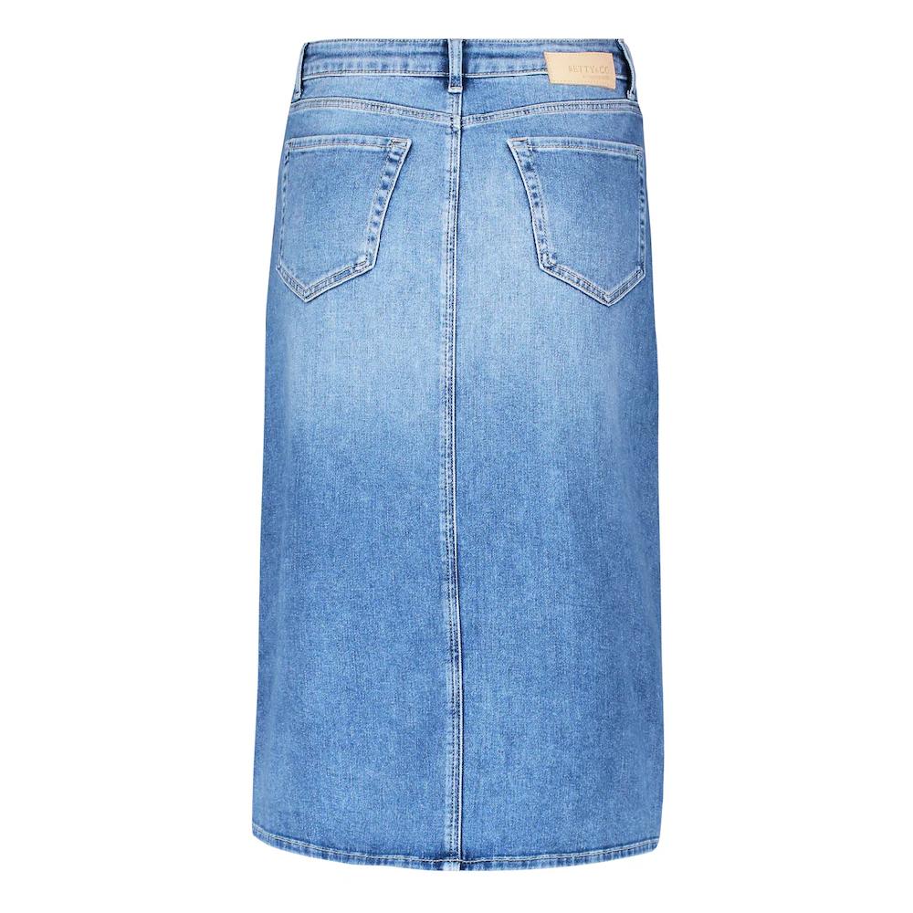 Betty&Co Midirock »Betty & Co Jeansrock Mit Waschung« Form