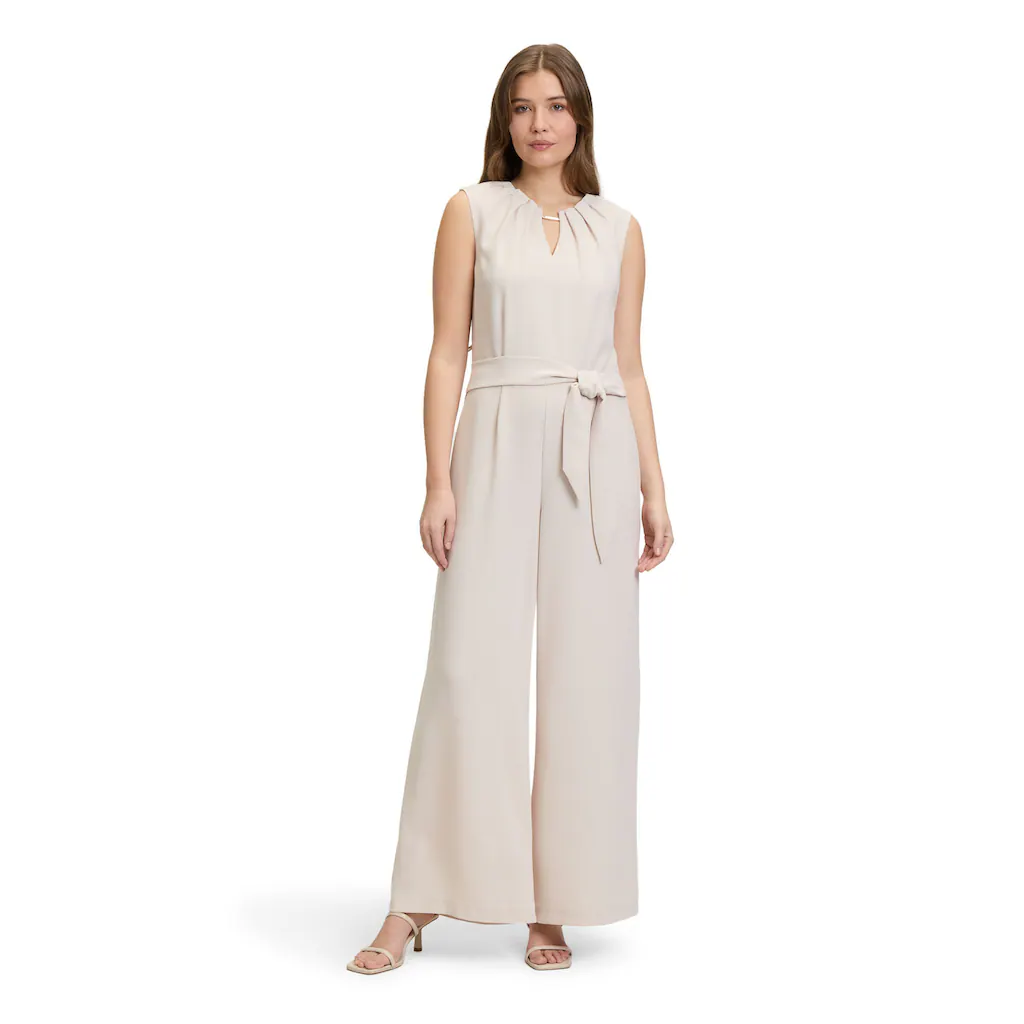Betty&Co Overall »Betty & Co Jumpsuit ohne Arm« (1 tlg.) Falten