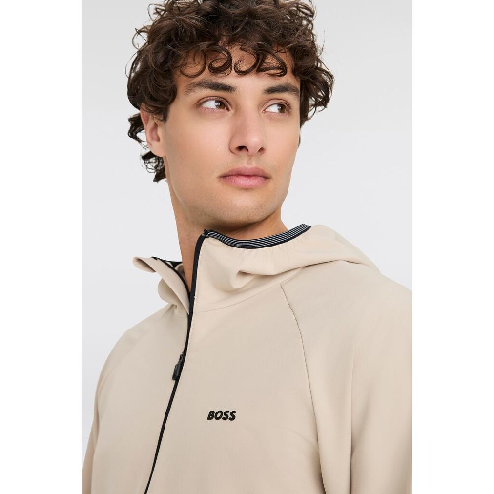 BOSS GREEN Funktionsjacke »L_Commuter« Mit Kapuze Mit Gummiertem Markenlabel