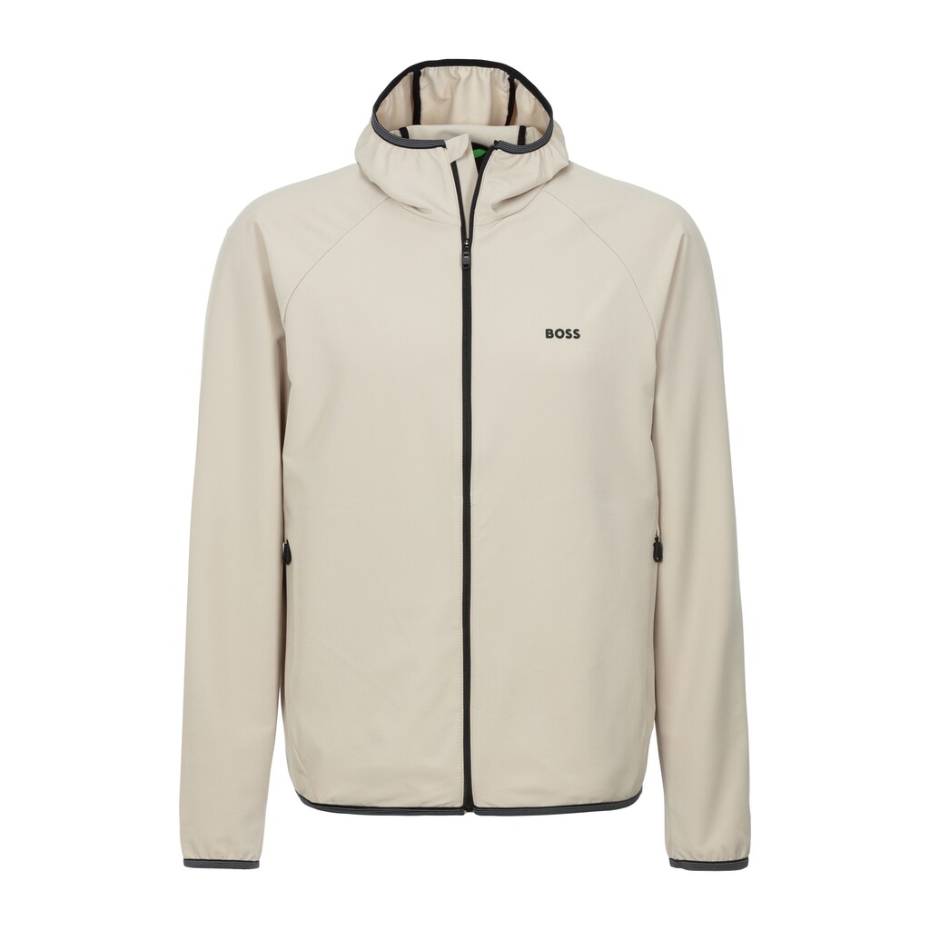 BOSS GREEN Funktionsjacke »L_Commuter« Mit Kapuze Mit Gummiertem Markenlabel
