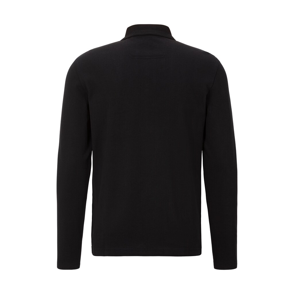BOSS GREEN Langarm-Poloshirt »Plisy« Mit Streifen Am Kragen ▷ Kaufen