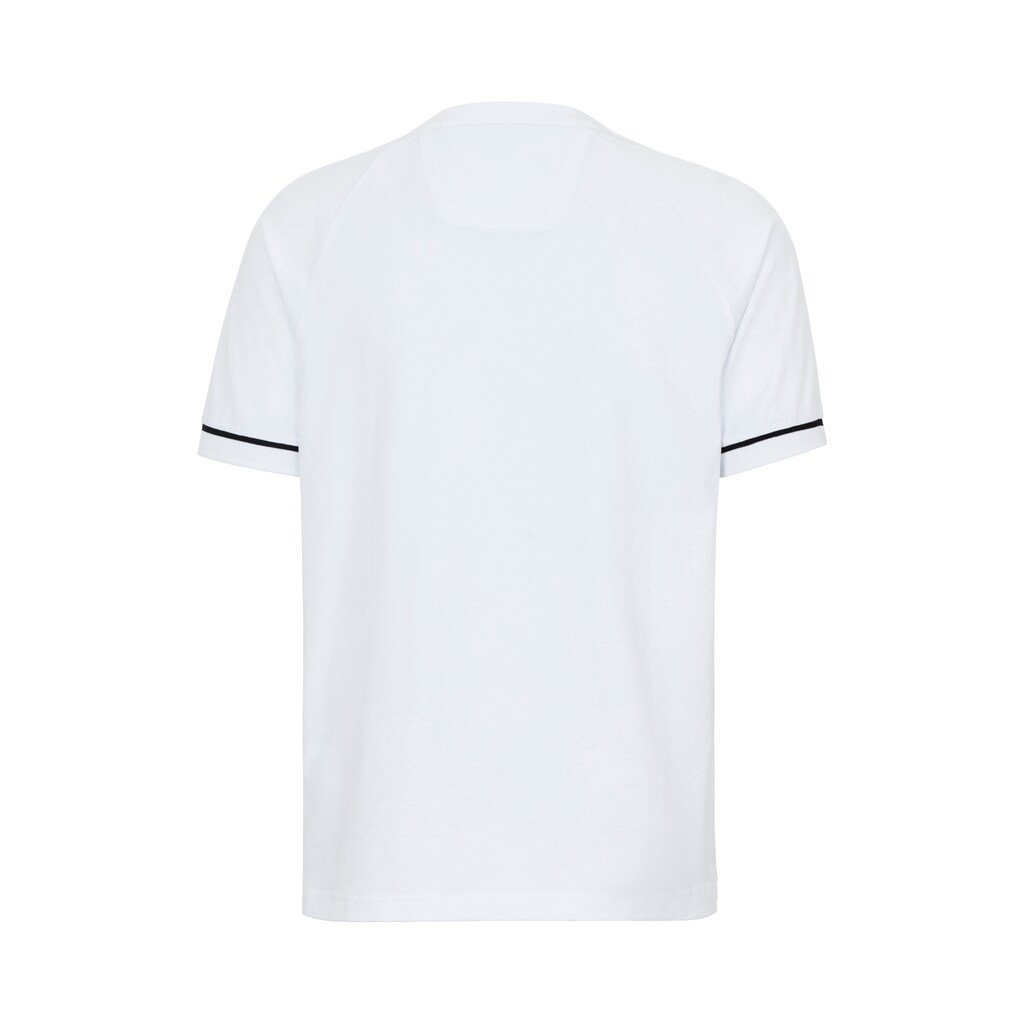 BOSS GREEN T-Shirt »Tee Rib AC« Mit Kontraststreifen Am Ärmel