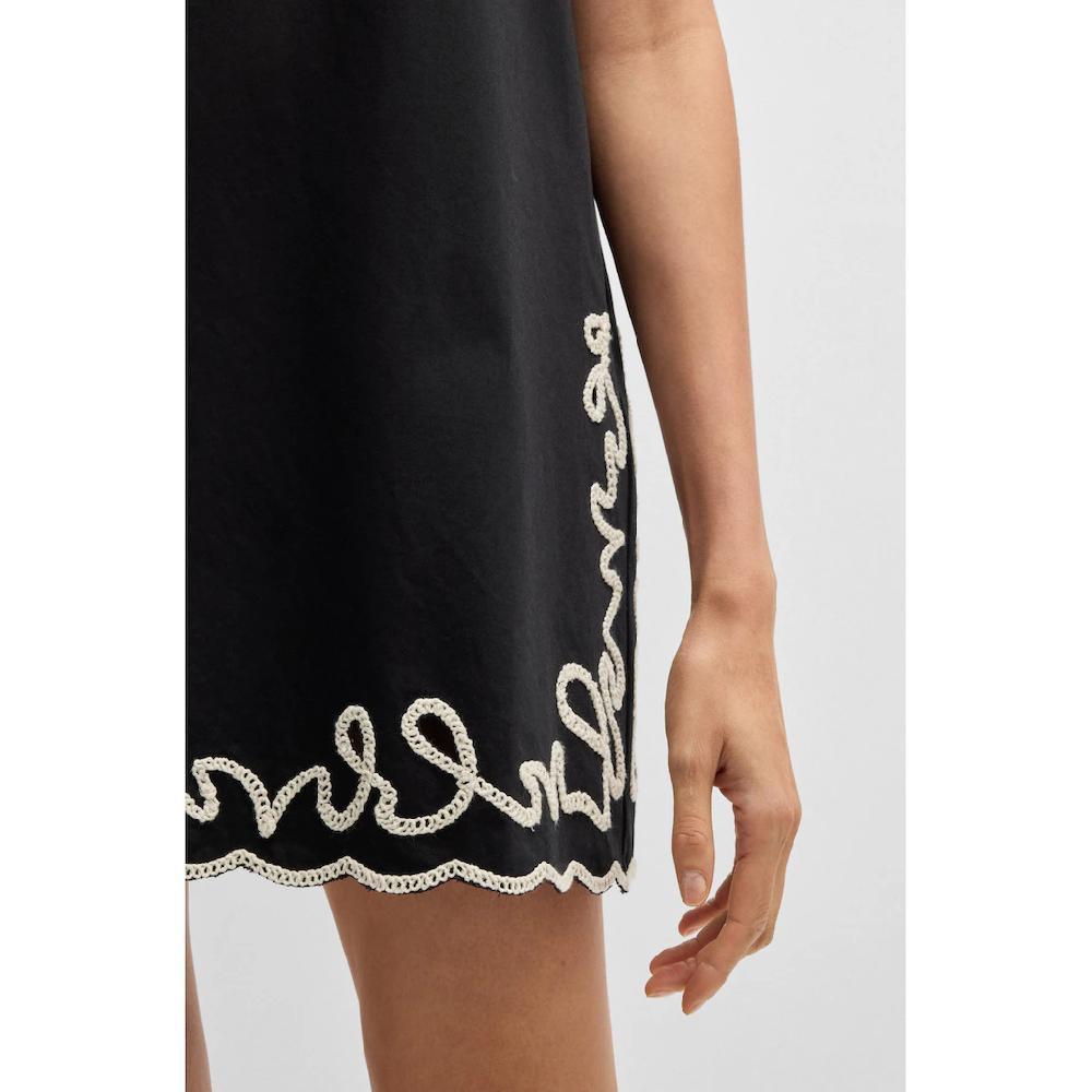 BOSS ORANGE Blusenkleid »C_Dembrolai« Mit Stickerei