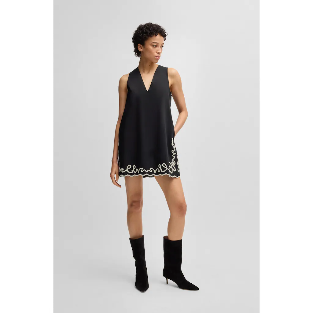 BOSS ORANGE Blusenkleid »C_Dembrolai« Mit Stickerei