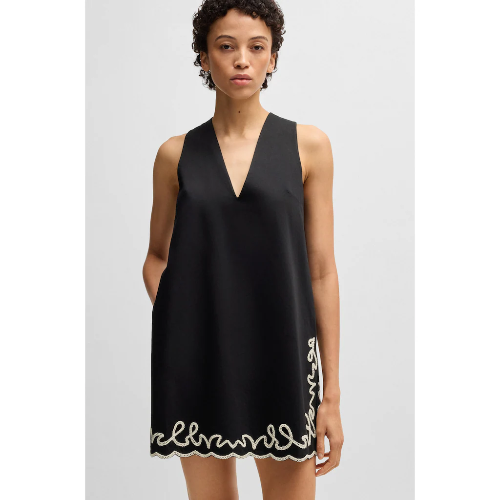 BOSS ORANGE Blusenkleid »C_Dembrolai« mit Stickerei