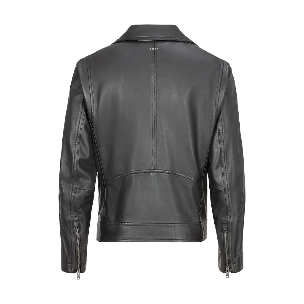 BOSS ORANGE Lederjacke »Jolush« Mit Reißverschlusstaschen ▷ Für