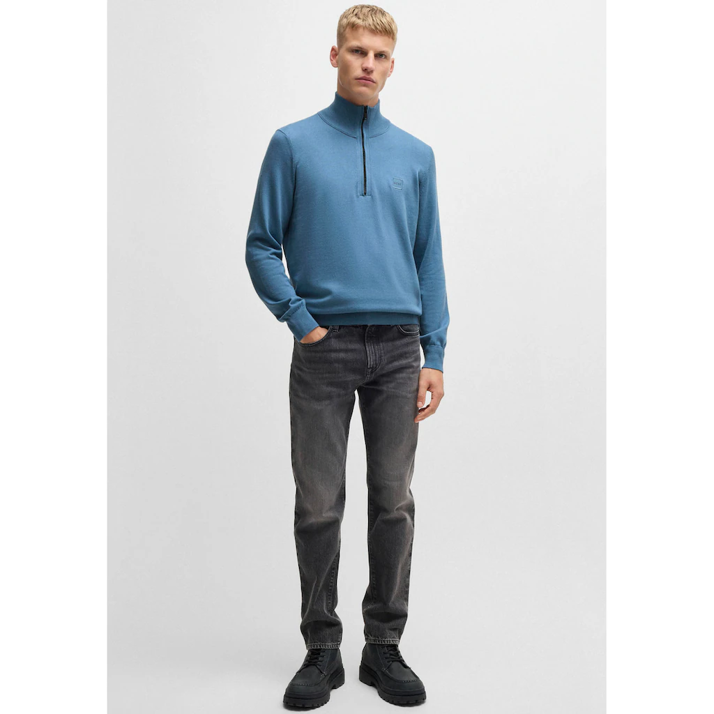 BOSS ORANGE Rollkragenpullover »Kanobix_S« Mit Ton-in-Ton Logo ▷ Für