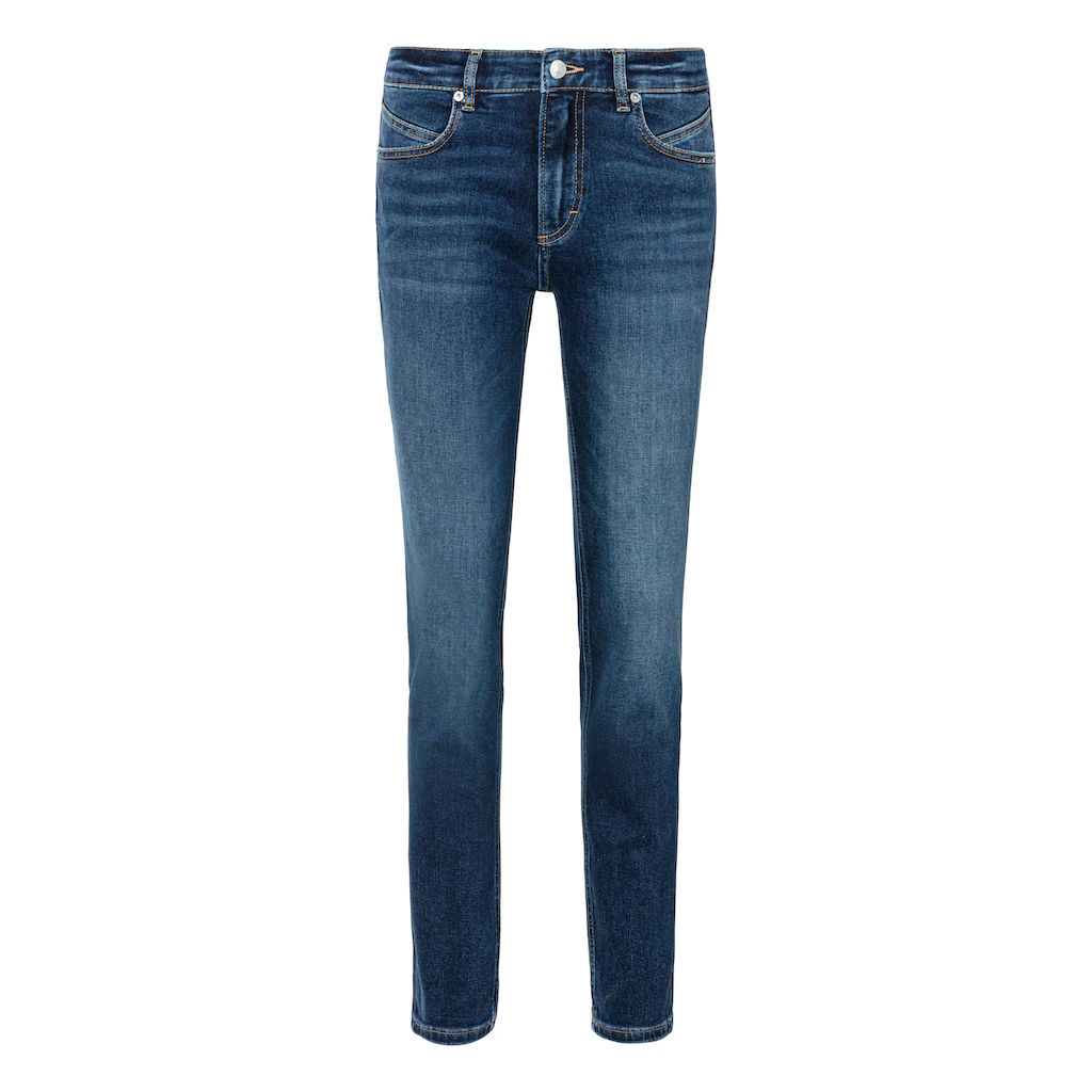 BOSS ORANGE Slim-fit-Jeans »Jackie Mid Rise Mid Waist Mittlere Leibhöhe Premium Denim Jeans« (BOSS ORANGE DENIM) Mid Waist