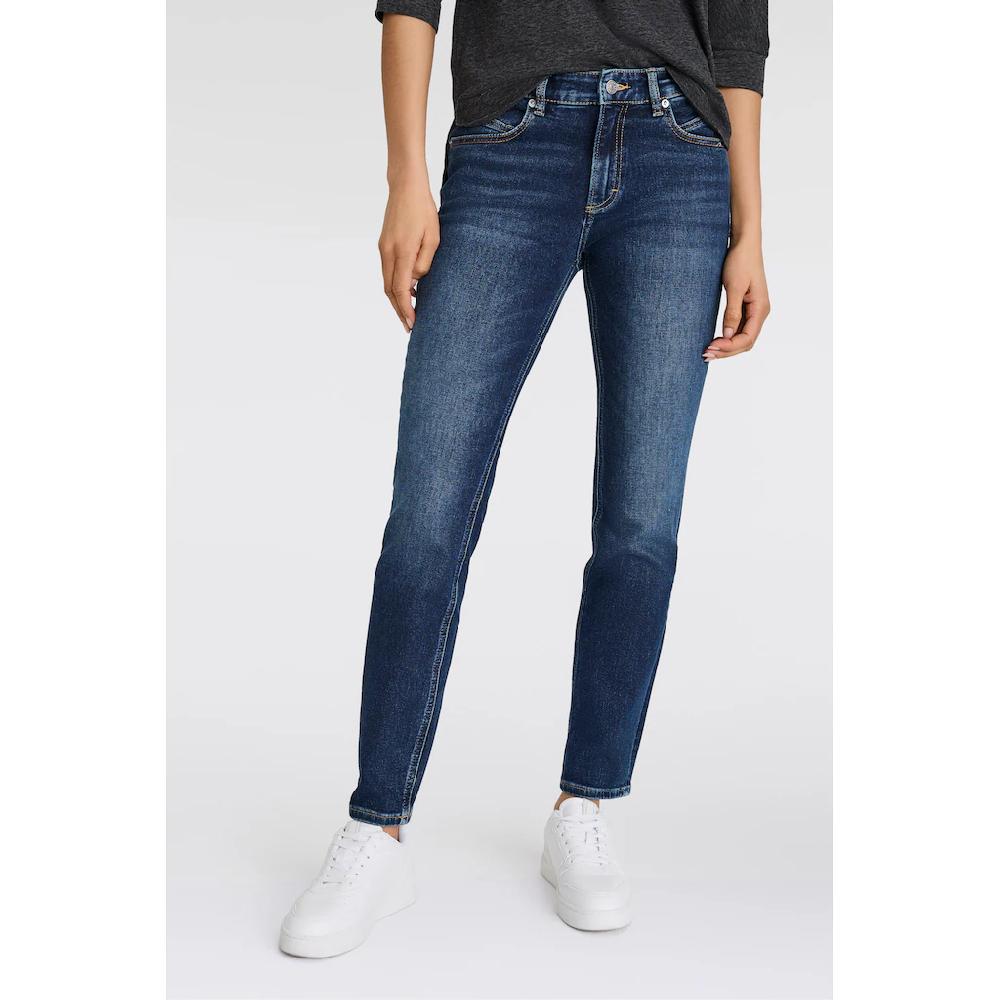 BOSS ORANGE Slim-fit-Jeans »Jackie Mid Rise Mid Waist mittlere Leibhöhe Premium Denim Jeans« (BOSS ORANGE DENIM) Mid Waist