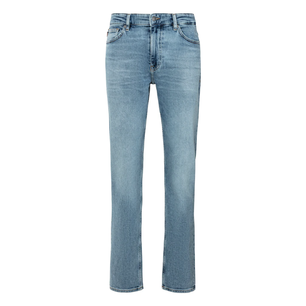 BOSS ORANGE Straight-Jeans »DELAWARE BO« mit Leder-Badge