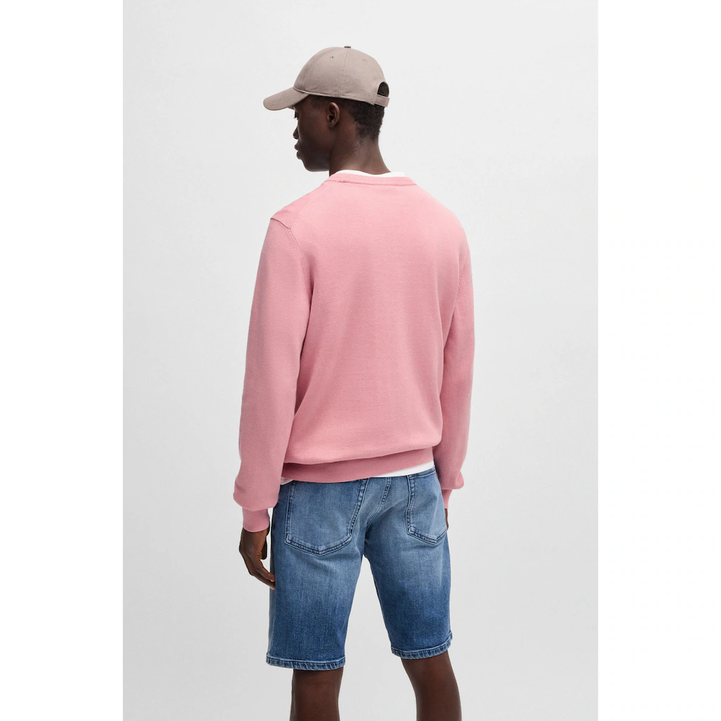 BOSS ORANGE Strickpullover »Kanovano_S 1026« Mit Rundhalsausschnitt ▷ Für