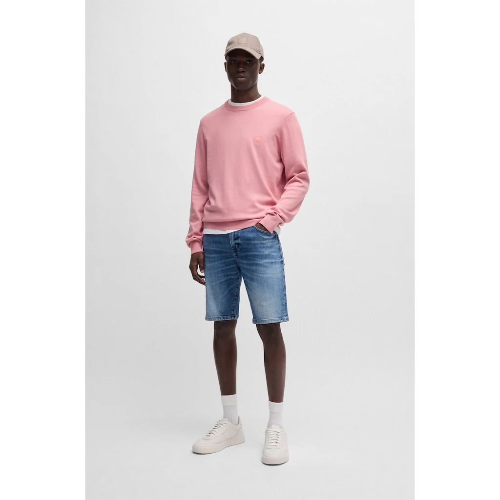 BOSS ORANGE Strickpullover »Kanovano_S 1026« Mit Rundhalsausschnitt ▷ Für