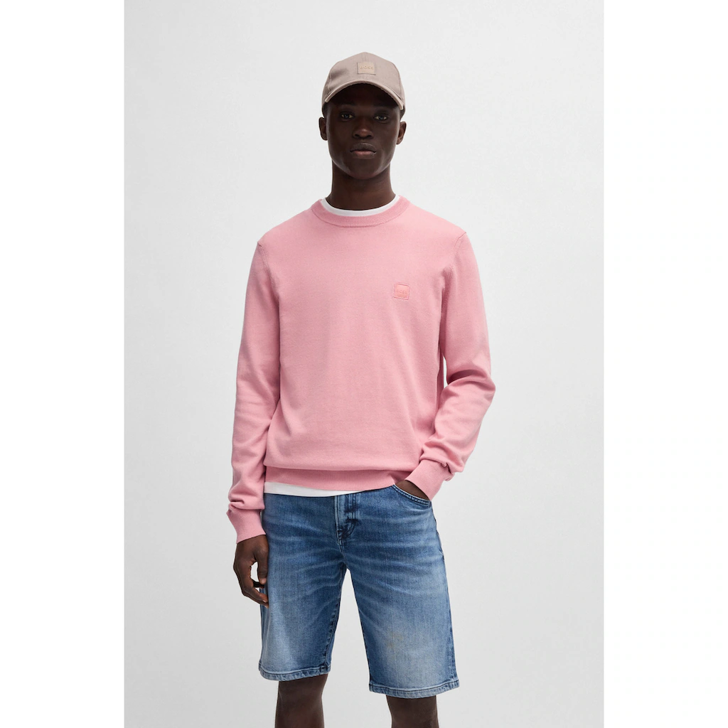 BOSS ORANGE Strickpullover »Kanovano_S 1026« mit Rundhalsausschnitt ▷ für