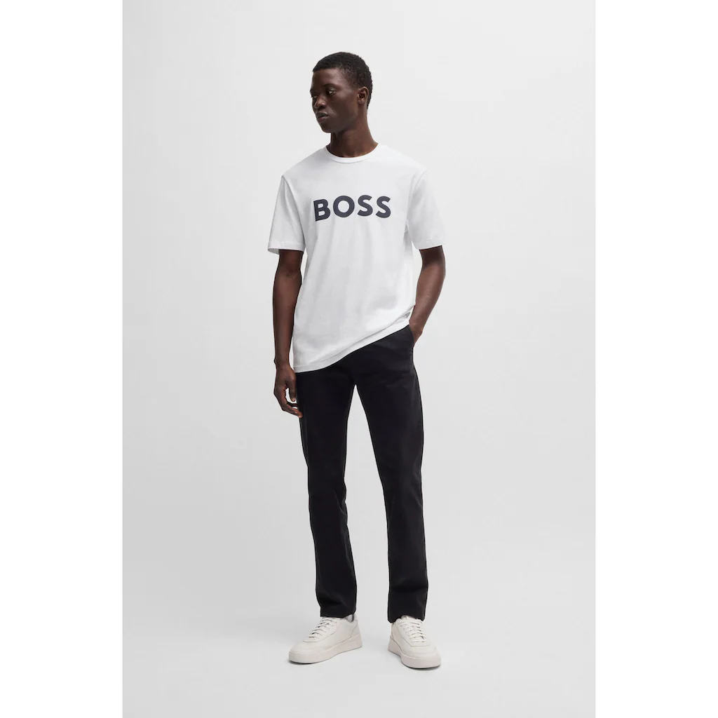 BOSS ORANGE T-Shirt »Thinking 1« Mit Großem BOSS Druck Auf Der Brust ▷ Kaufen