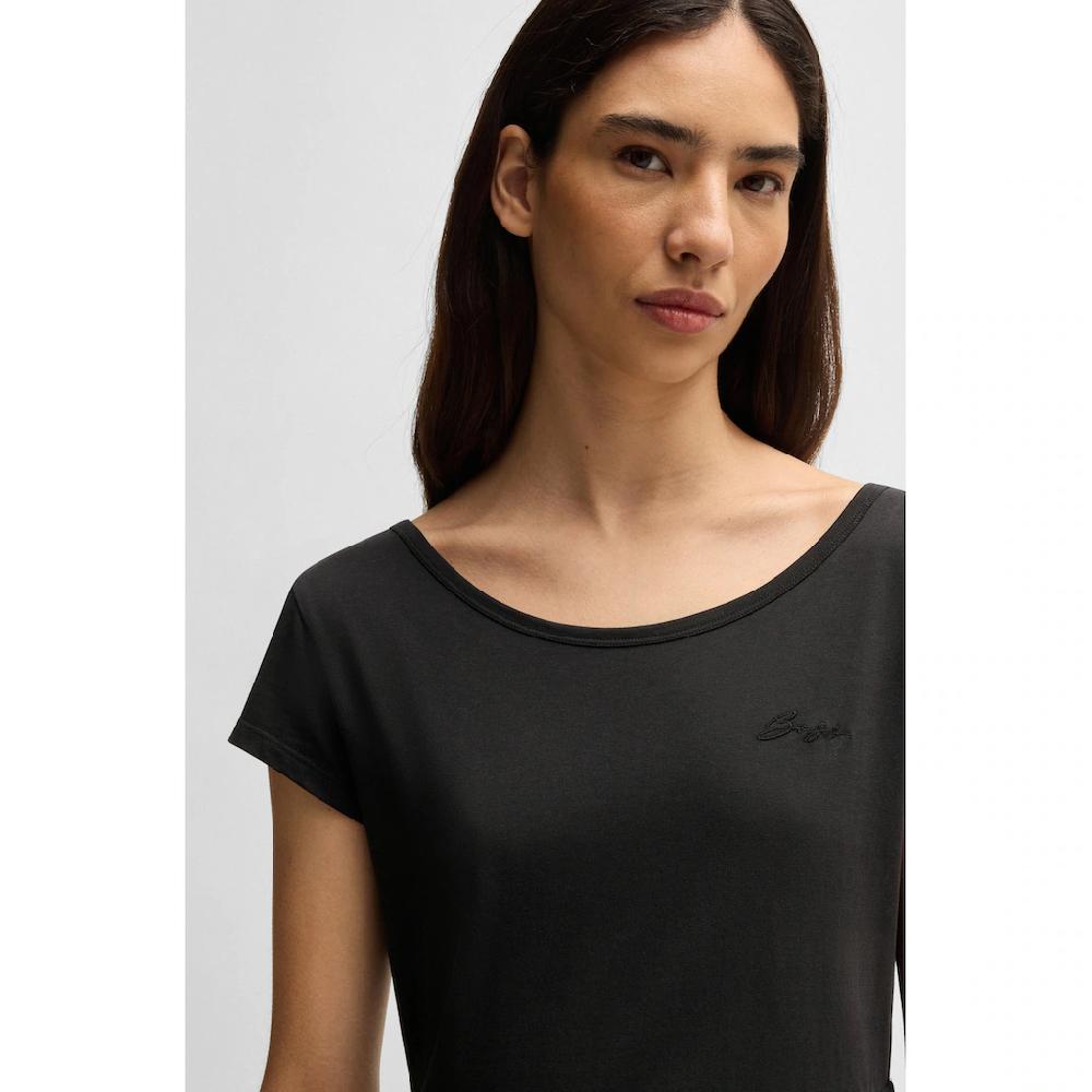 BOSS ORANGE Volantkleid »C_Enesi_2« Mit Rückenausschnitt