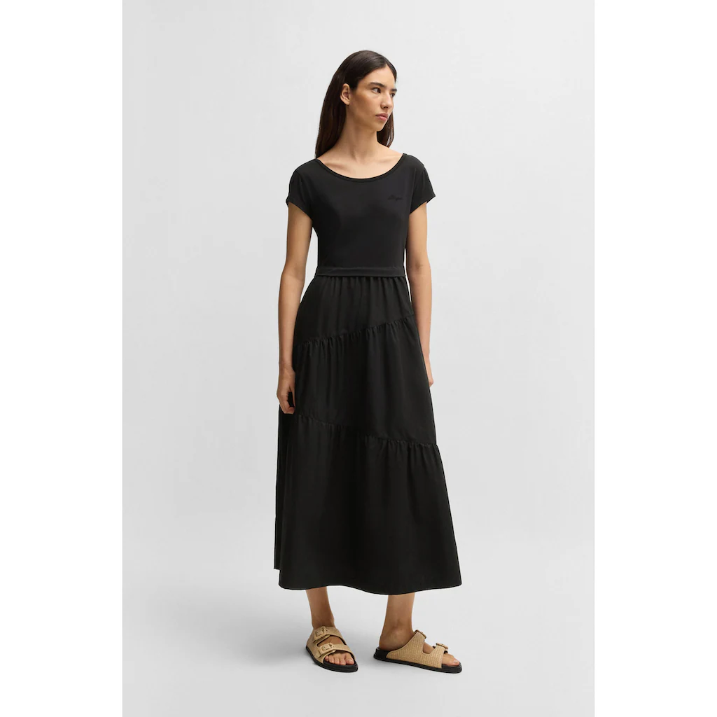 BOSS ORANGE Volantkleid »C_Enesi_2« mit Rückenausschnitt