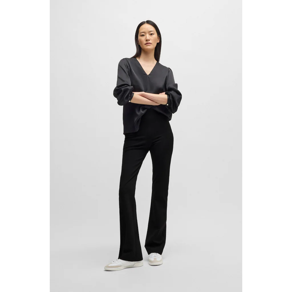 BOSS ORANGE Webhose »C_Taboot« Mit Seitlichem Reißverschluss Flared Form Milano Qualität Loungewear