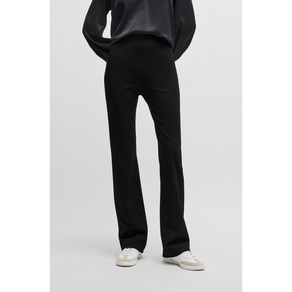 BOSS ORANGE Webhose »C_Taboot« mit seitlichem Reißverschluss flared Form Milano Qualität Loungewear