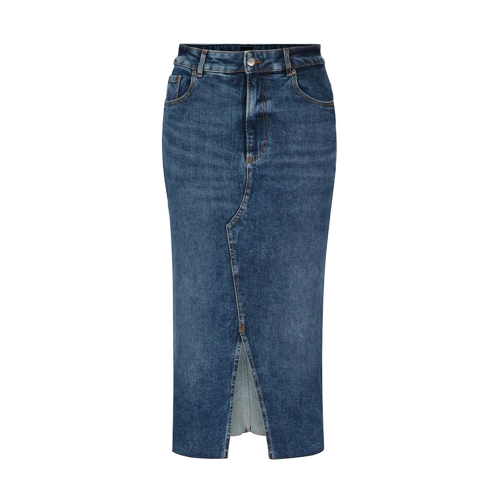 BOSS ORANGE Webrock »C_DENIM SKIRT MIDI« Widerstandsfähig