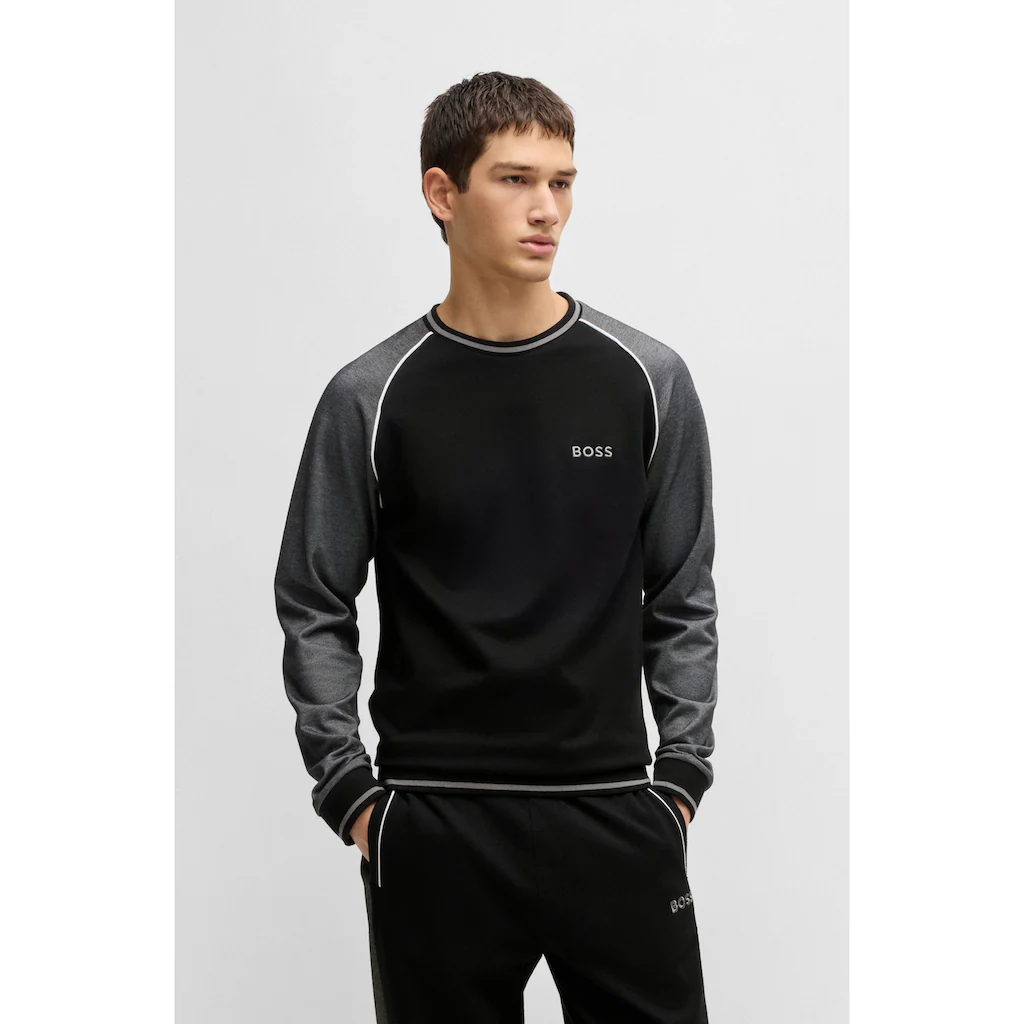 BOSS Sweatshirt mit kontrastfarbenen Details ▷ bestellen