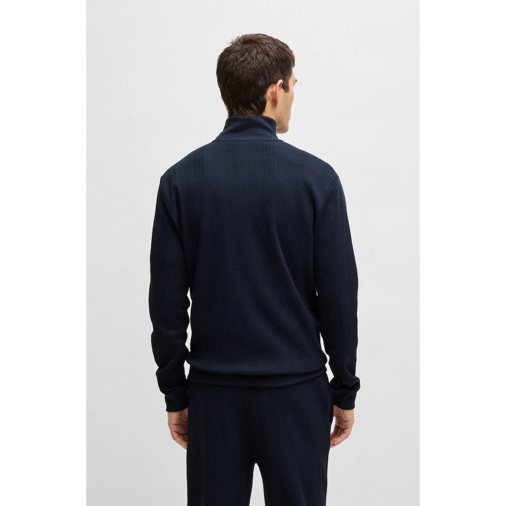 BOSS Sweatshirt »Structure 1/4 Zip« Mit Feiner Struktur ▷ Bestellen