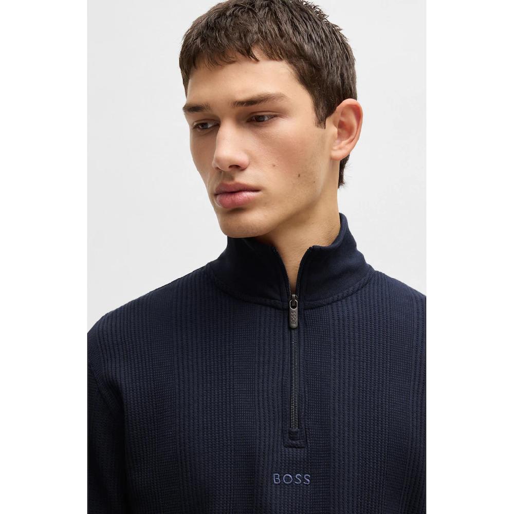BOSS Sweatshirt »Structure 1/4 Zip« Mit Feiner Struktur ▷ Bestellen