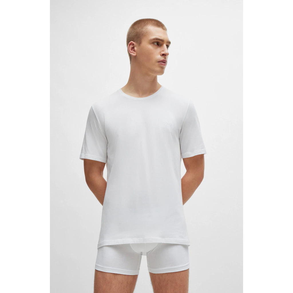 BOSS T-Shirt »Mix&Match T-Shirt R« mit BOSS Stickerei auf der Brust ▷ kaufen