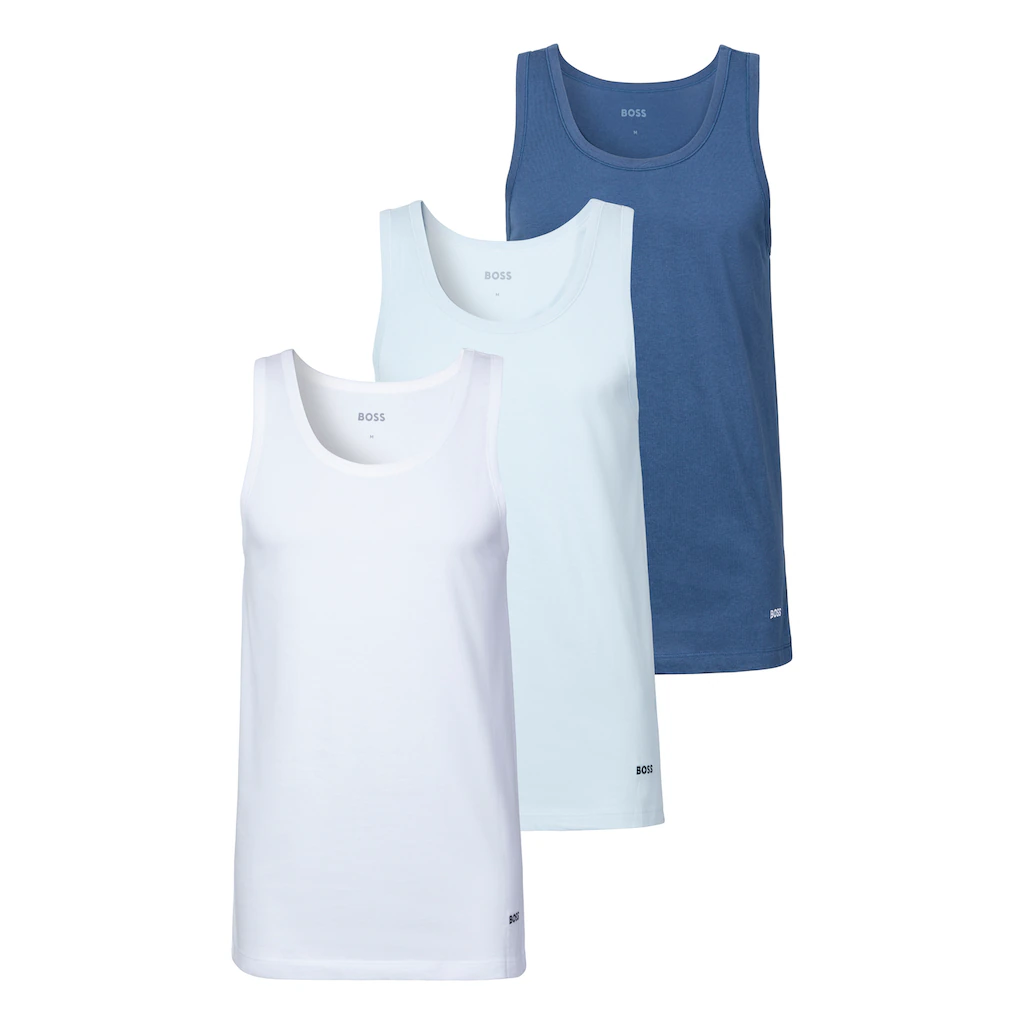 BOSS Tanktop »3P Classic« (3) mit Label