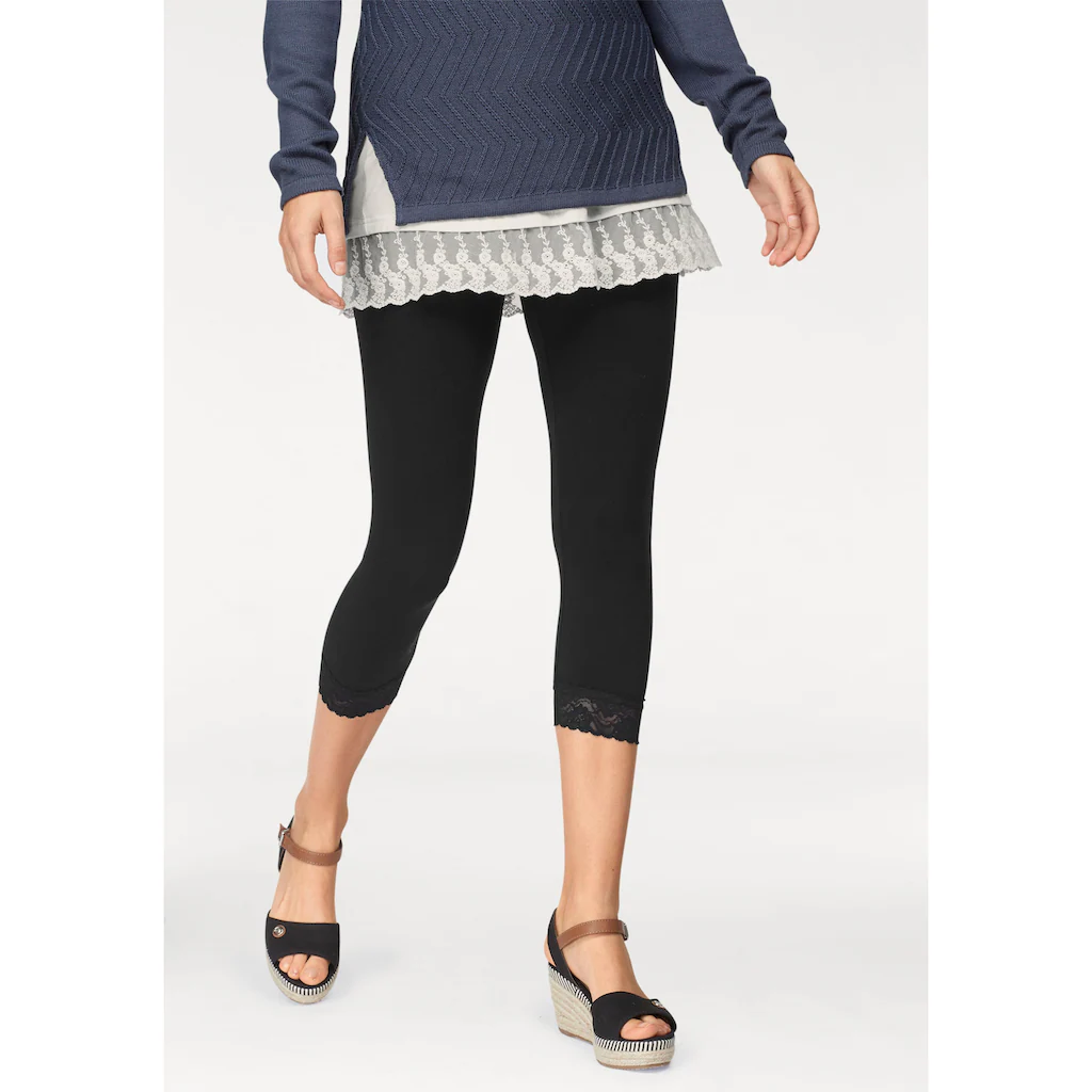 Boysen's Leggings (Packung 2er-Pack) Mit Spitze