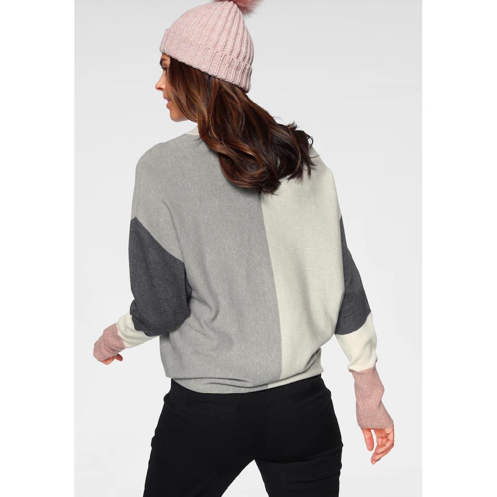 Boysen's Rundhalspullover Mit Modischem Pastel-Colorblocking NEUE FARBE