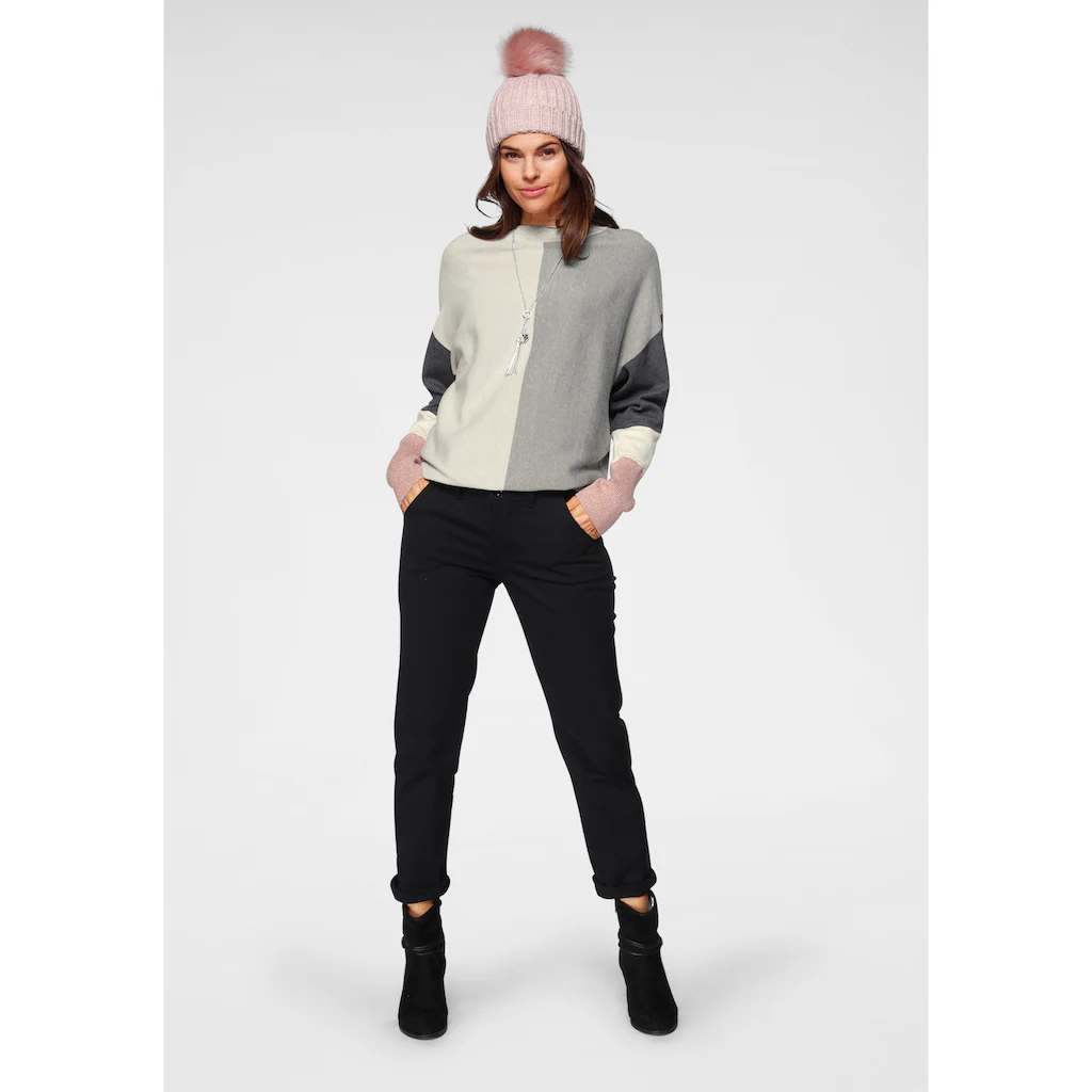 Boysen's Rundhalspullover Mit Modischem Pastel-Colorblocking NEUE FARBE